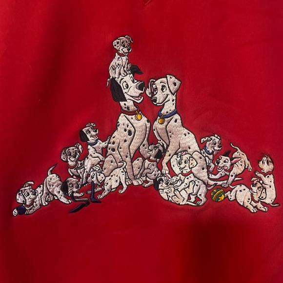 Vintage Disney Embroidered Crewneck Sweatshirt with 101 Dalmatians, Women’s L - Picture 2 of 12